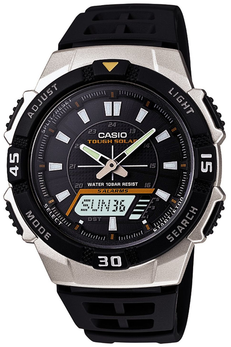 casio tough solar set time