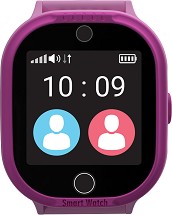 Детски GPS и GSM смарт часовник с тъч скрийн - MyKi Watch 4 Lite Pink - Работещ със SIM карти на всички български мобилни оператори - 